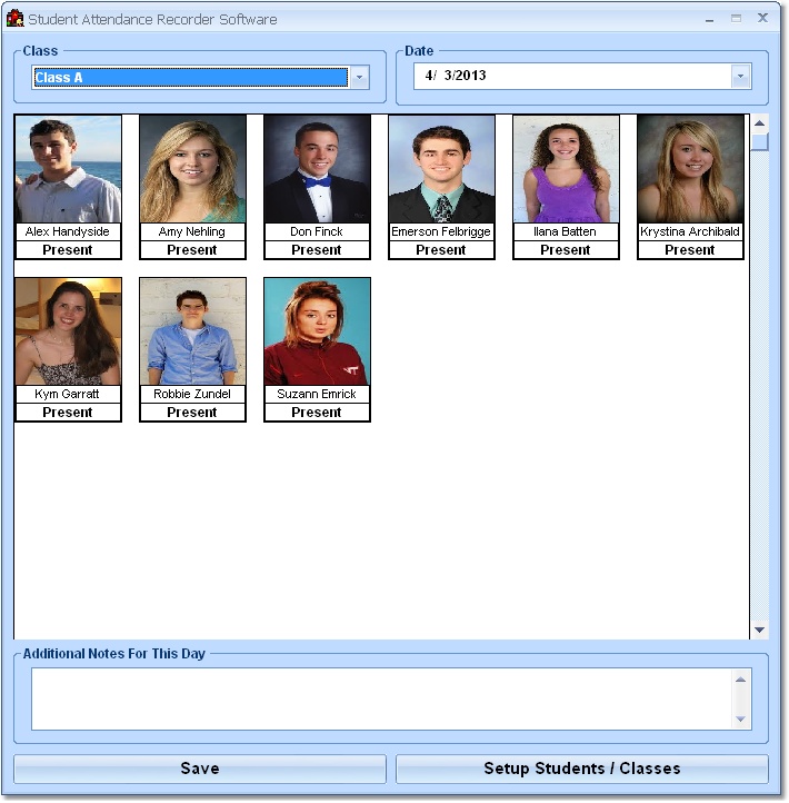 Student Attendance Recorder Software