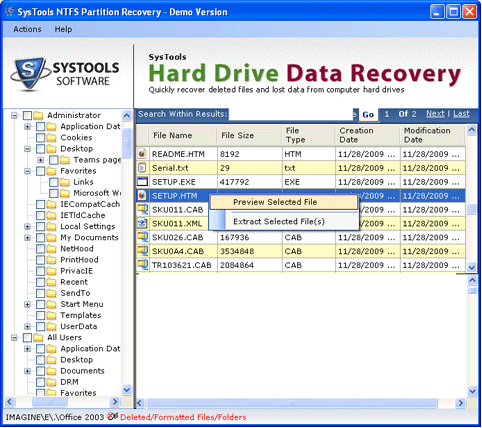 Easy Windows Data Recovery Software