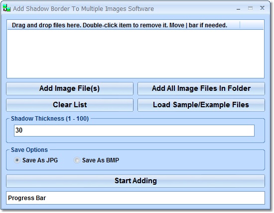 Add Shadow Border To Multiple Images Software