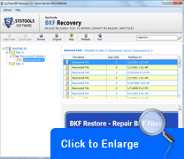 How to Get Back BKF File