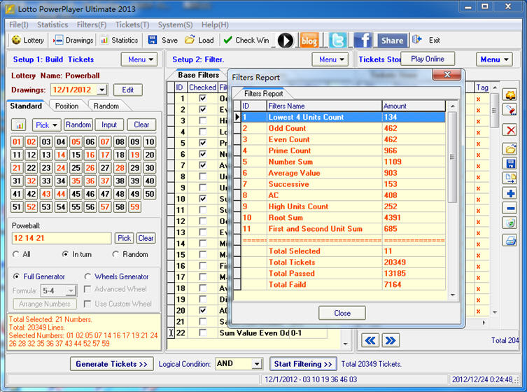 PowerBall Lottery Software