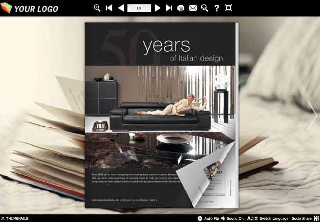 Page Flip Book Doze Style