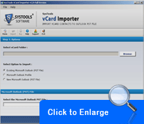 vCard to Outlook Importer Software