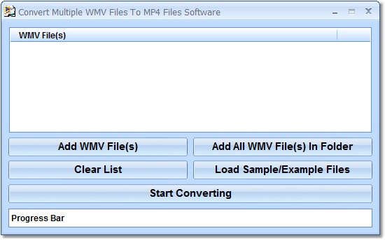 Convert Multiple WMV Files To MP4 Files Software