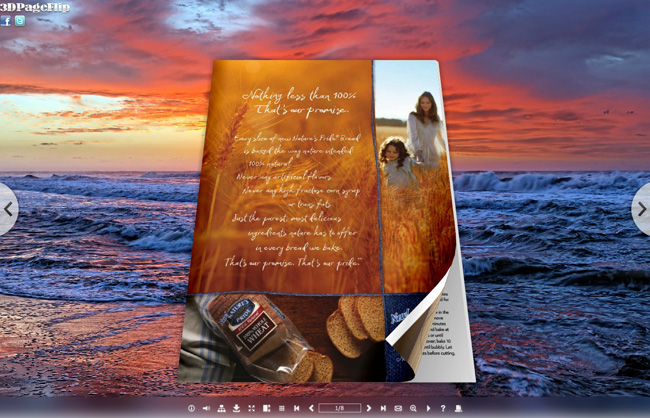 Sunglow Style Theme for 3D Book