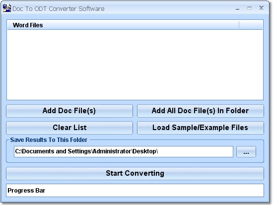 Doc To ODT Converter Software