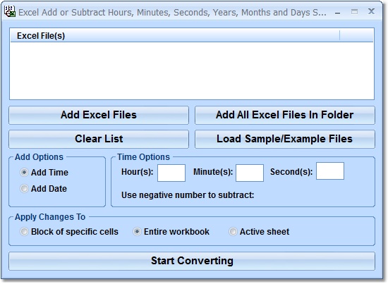 Excel Add or Subtract Hours, Minutes, Seconds, Yea