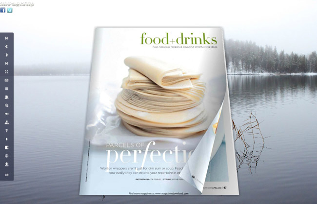 Winter Lake Style Theme for 3D Book