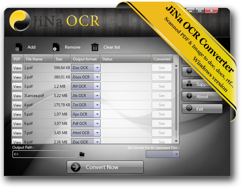 JiNa OCR Converter