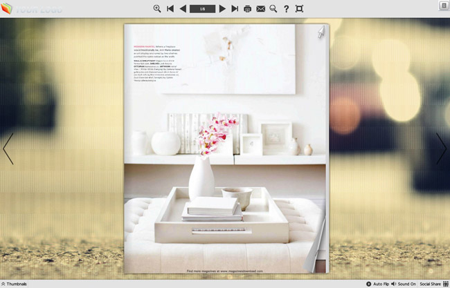 Page Flip Book Plain Style