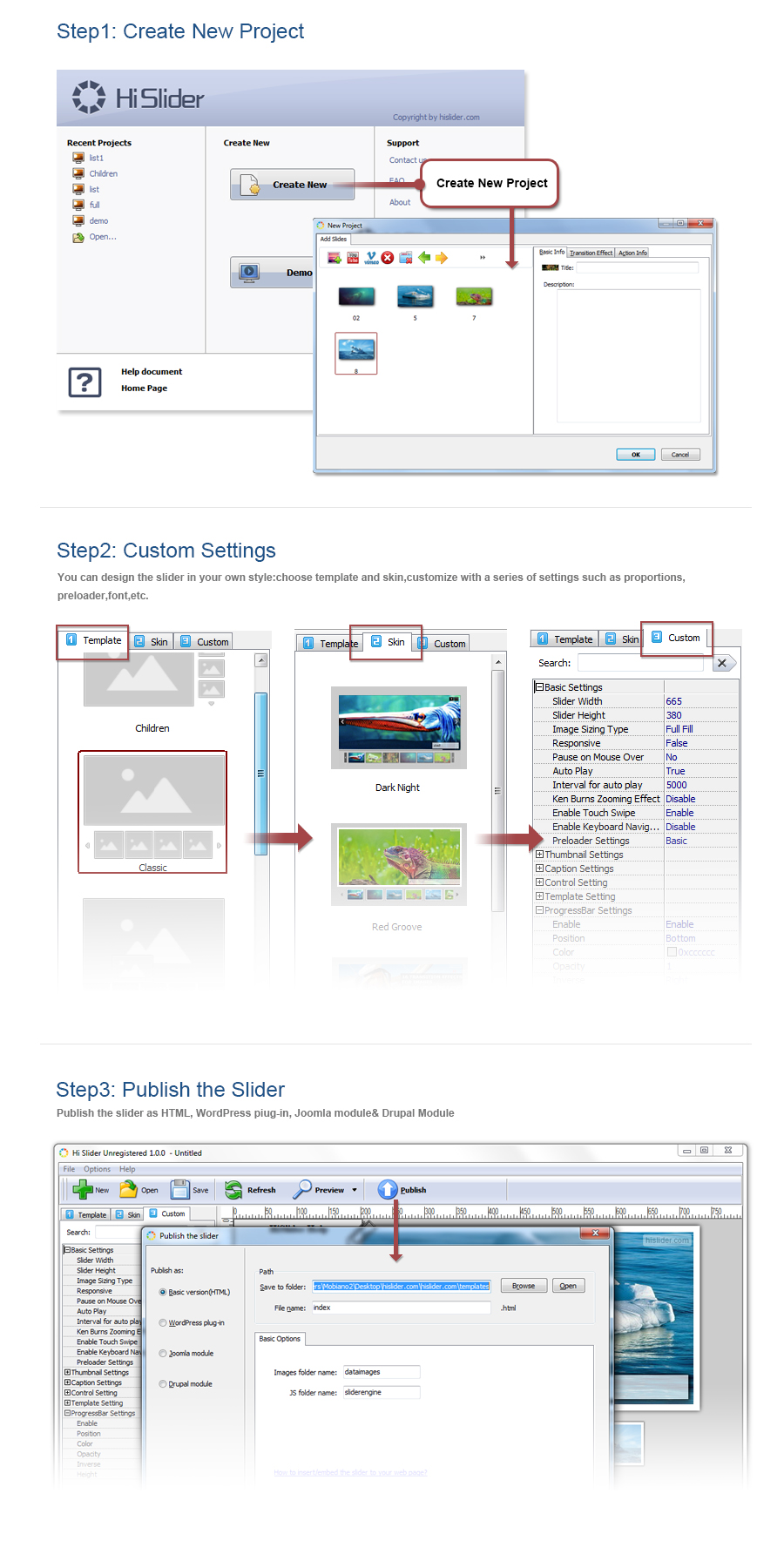 A-PDF Free jQuery Slider Builder