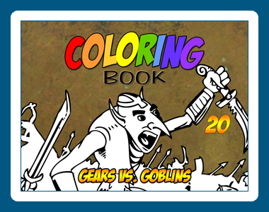 Coloring Book 20: Gears vs Goblins