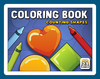 Coloring Book 23: Counting Shapes