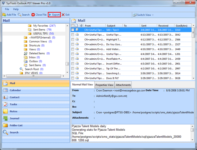 Advance Outlook PST Viewer PRO
