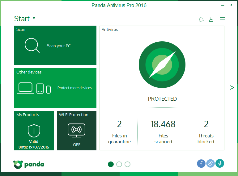 Panda Antivirus Pro 2016, panda security, antivirus, antispyware, antirootkit, antiphishing, firewall, wifi monitor, pc protection, online security, free antivirus, multi-device protection