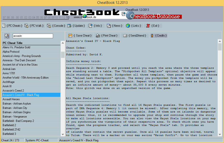 CheatBook Issue 12/2013