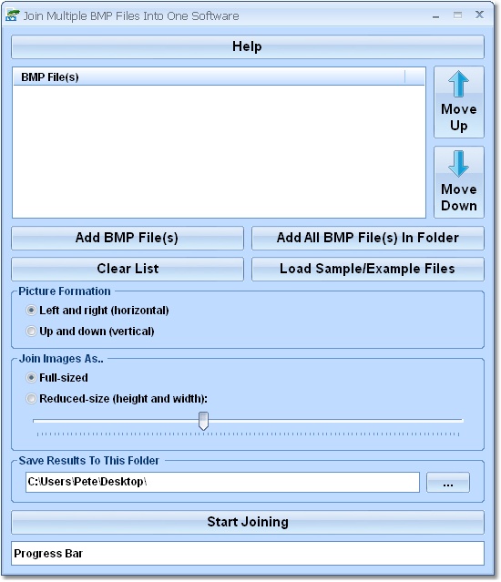 Join Multiple BMP Files Into One Software