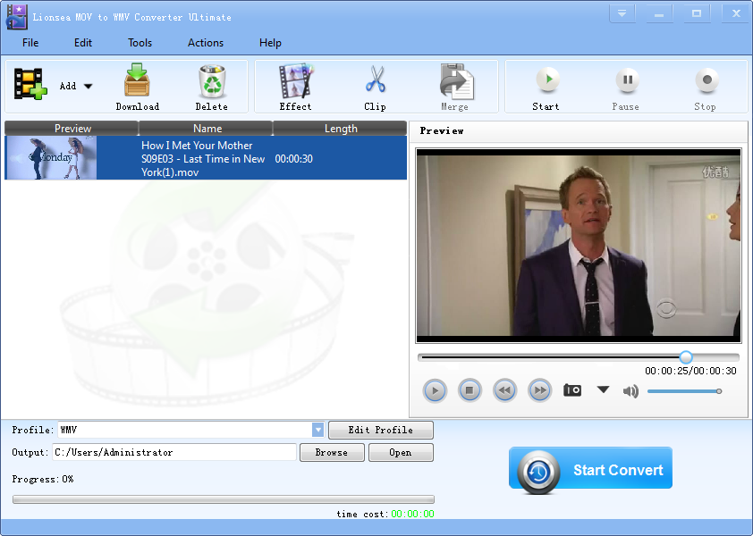 Lionsea MOV To WMV Converter Ultimate