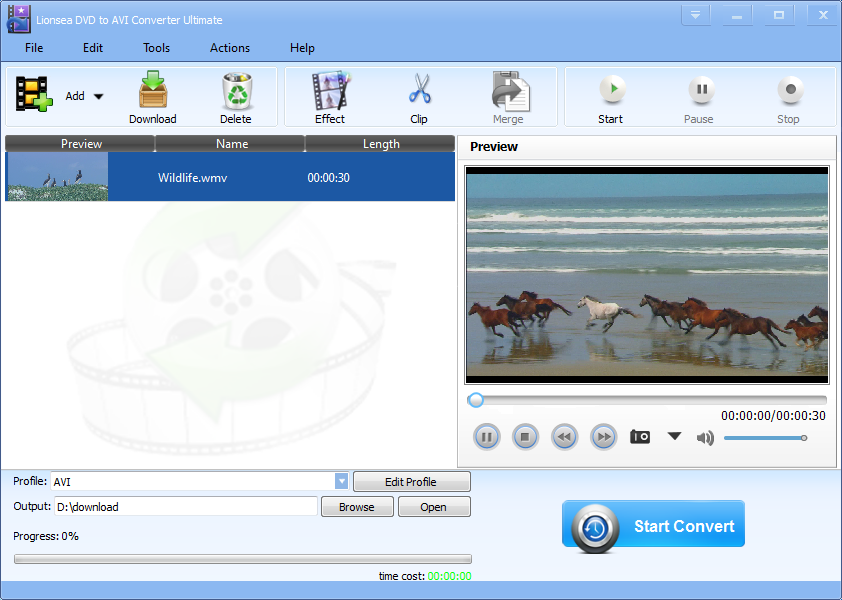 Lionsea DVD To AVI Converter Ultimate