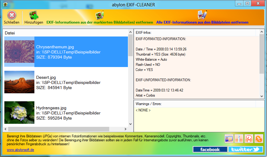 abylon EXIF-CLEANER