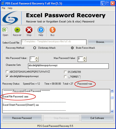Retrieve Excel Password