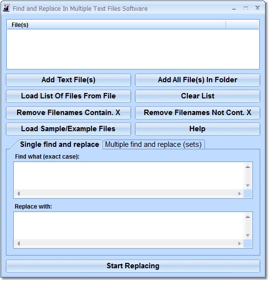 Find and Replace Multiple Items At Once Software
