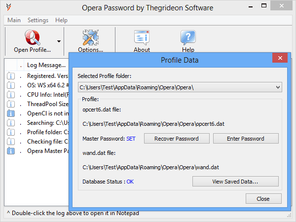 Opera Password