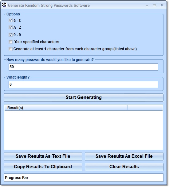 Generate Random Strong Passwords Software