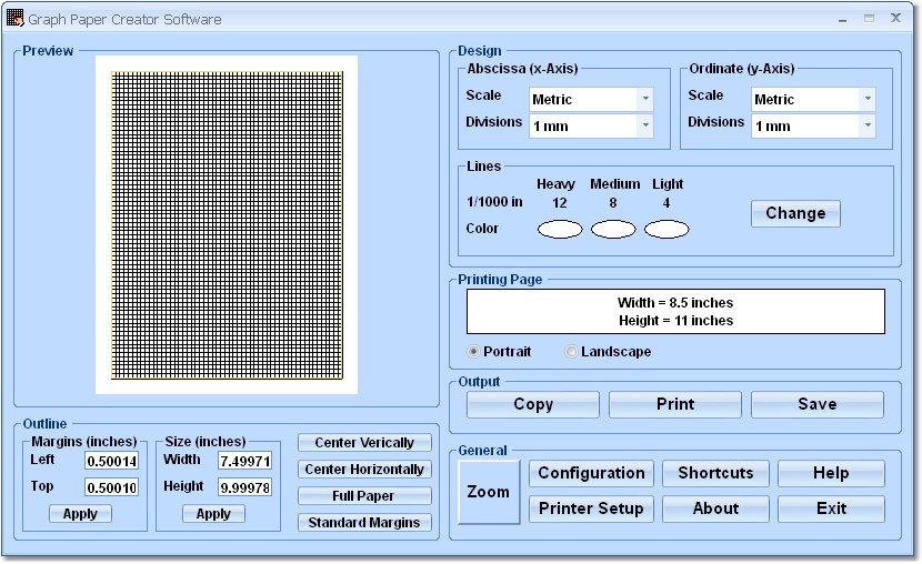 Graph Paper Creator Software