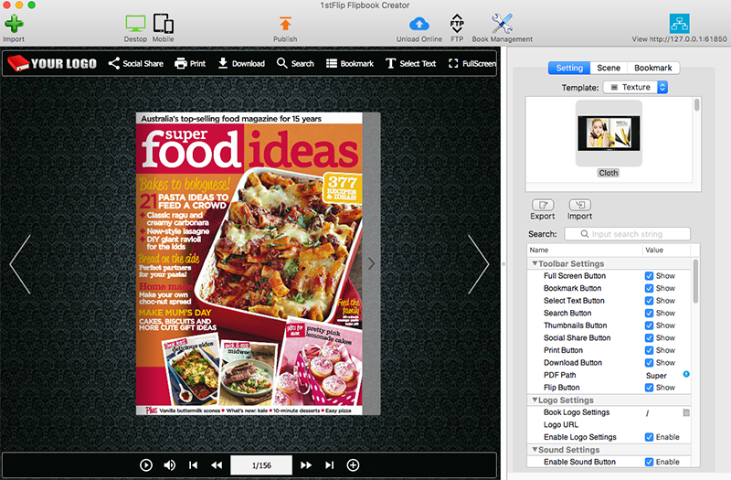 1stFlip Flipbook Creator for Mac