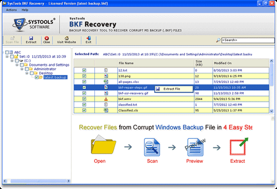 Repair My MS Backup File
