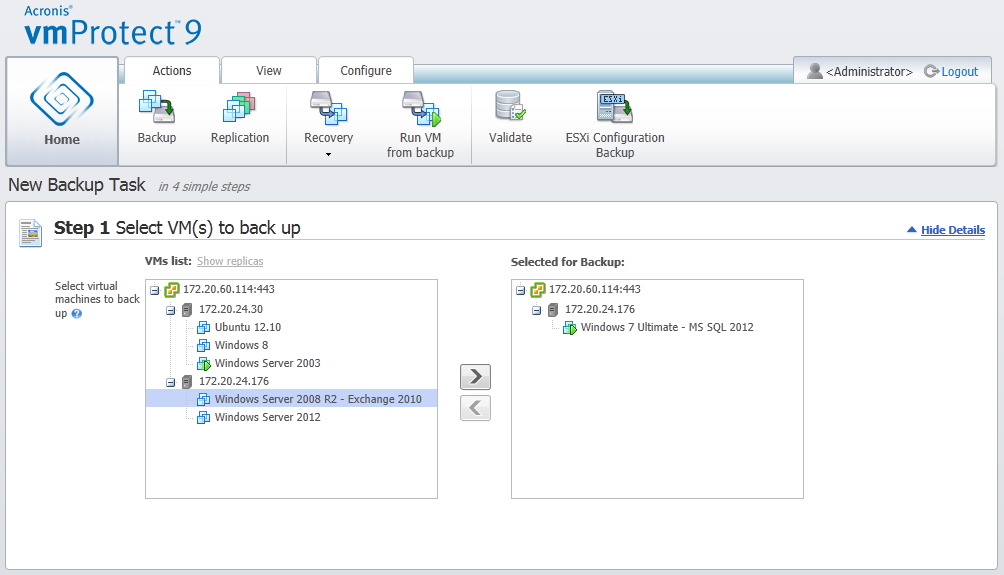 Acronis vmProtect