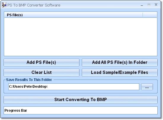 PS To BMP Converter Software