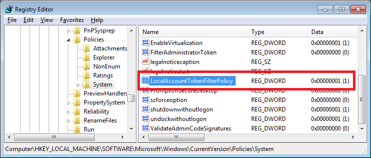 Remote UAC Fix