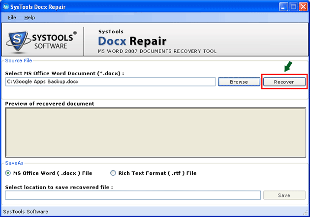 Word 2013 Recovery Software