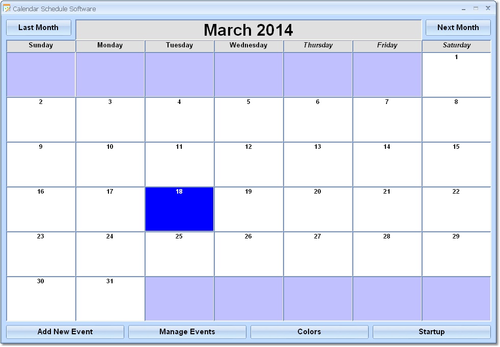 Calendar Schedule Software