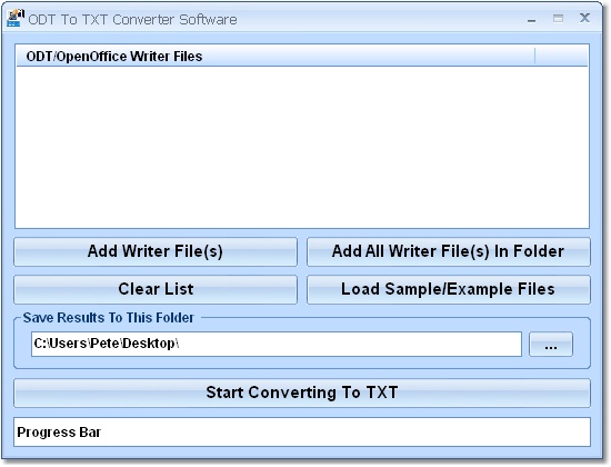 ODT To TXT Converter Software