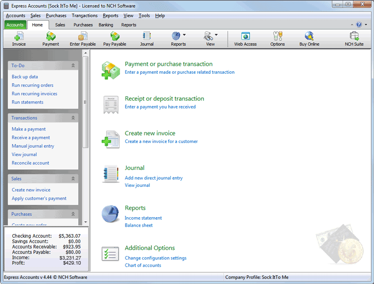 Express Accounts Free Accounting Program
