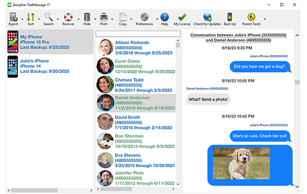 save iPhone text messages, recover deleted text messages, print text messages, print iMessages, print SMS, save SMS, export text messages