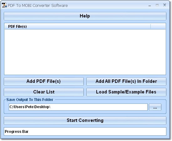 PDF To MOBI Converter Software