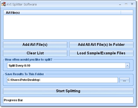AVI Splitter Software