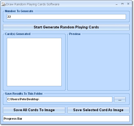 Draw Random Playing Cards Software