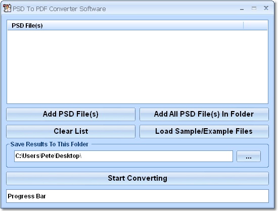 PSD To PDF Converter Software