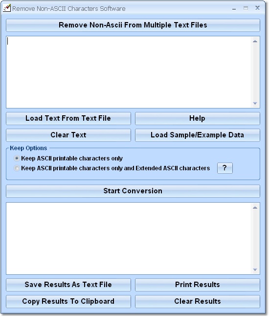 Remove Non-ASCII Characters Software