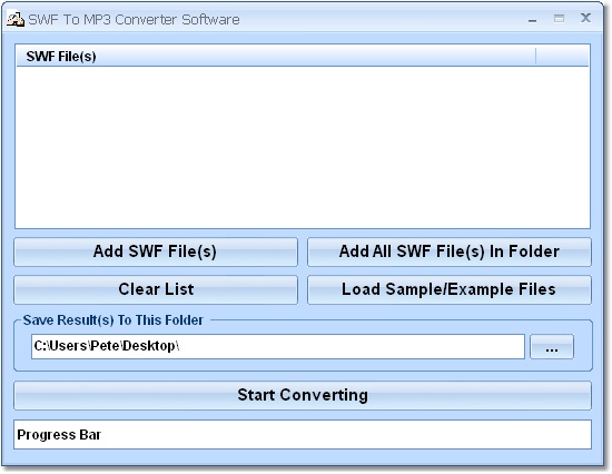 SWF To MP3 Converter Software