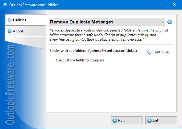 free,freeware,outlook,add-in,add-on,duplicates,delete,messages