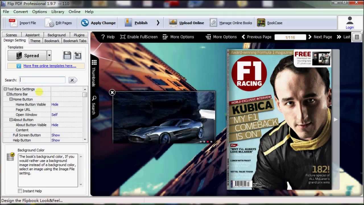 Free Flash e-Catalog Creator