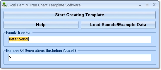 Excel Family Tree Chart Template Software