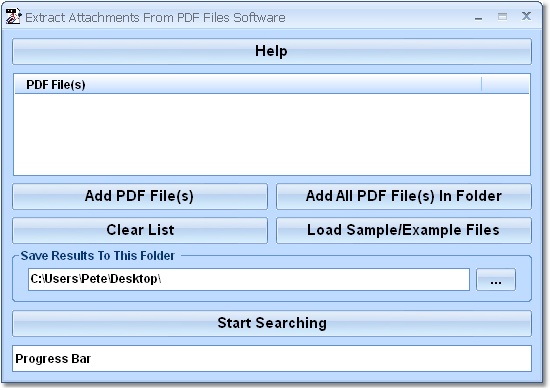 Extract Attachments From PDF Files Software