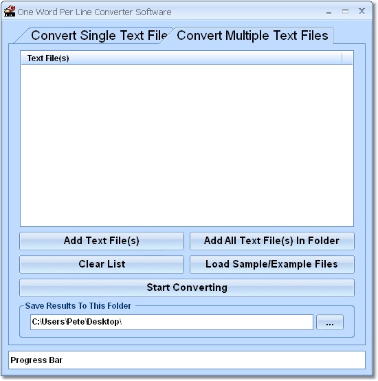 One Word Per Line Converter Software